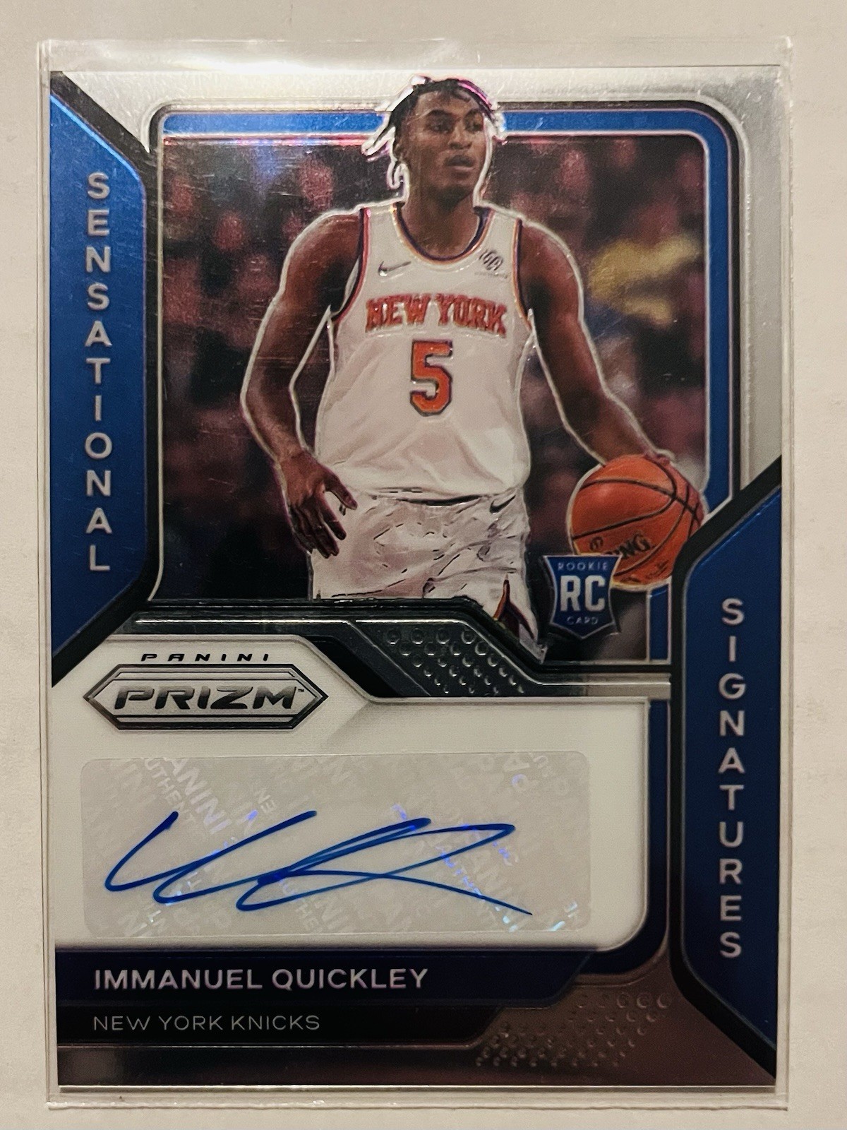 2020-21 Panini Prizm Sensational Signatures Immanuel Quickley Auto RC Rookie