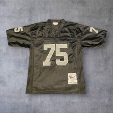 Howie Long LA Raiders Mitchell Ness 1987 Throwback Jersey NFL Football Mens 48