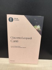 LIBRO CANTI GIACOMO LEOPARDI FICARA UNGARETTI MONDADORI 1987