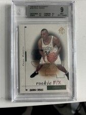1998-99 SP Authentic - Rookie F/X Paul Pierce #100 /3500 (RC) BGS 9 Mint