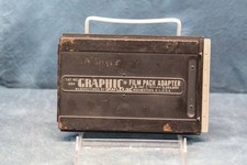 Graflex 4x5 Crown Speed Super Graphic Film Pack Adapter 1234 LOADED w/ film