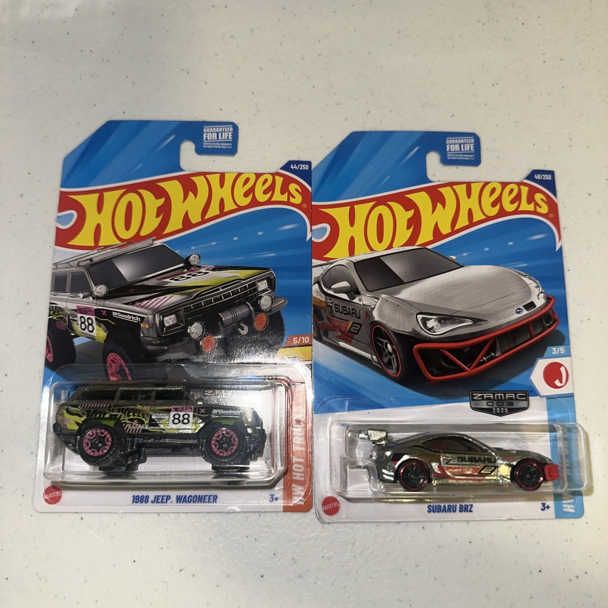 2025 Hot Wheels E CASE ZAMACS Set (Subaru BRZ, 1988 Jeep Wagoneer