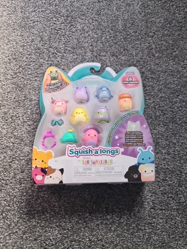Squish-a-longs - Squishmallows - 8 Pack - (Style 2) W2 - SQAL0025 - Brand New
