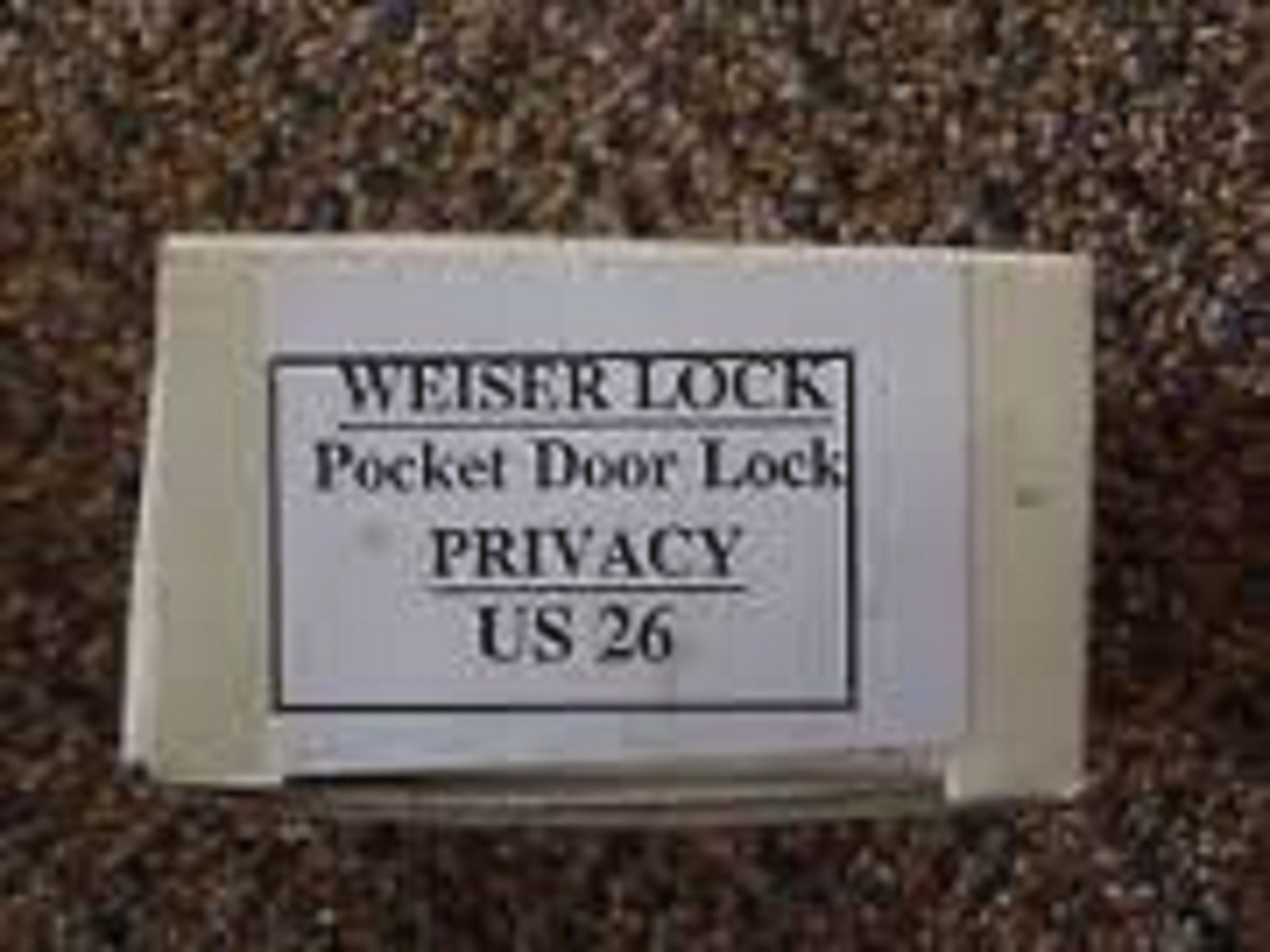 Weiser 26 1031 Sliding Door Privacy Lock for Pocket Doors
