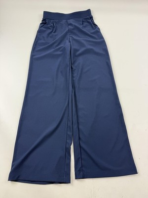 Halara Pants Womens Small Tall Blue Wide Leg Sweatpants Elastic Waist Yoga