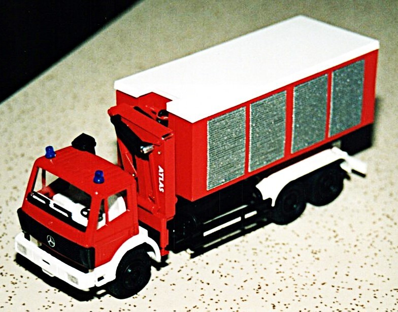 CONRAD- 3087 - MERCEDES BENZ- ATLAS, CRANE ROLL OFF RESCUE - FEUERWEHR