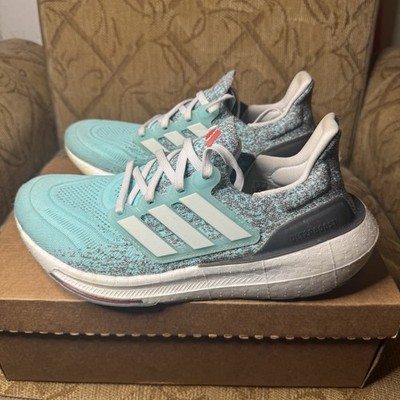 Adidas UltraBoost Light Flash Aqua Running Shoes IE1692 Women's 9.5 Nice!