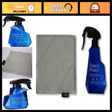 Screen Cleaner Spray Wipe Kit 230mL Dual-Sided Cloth for LED LCD OLED TV Mon