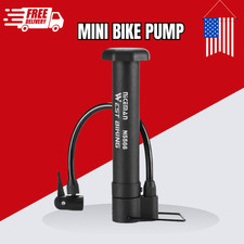 80 PSI Mini Bike Pump Portable Manual Air Inflator Schrader Valve Bicycle Pump