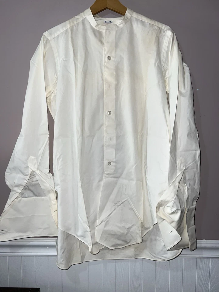 CAMISA ESMOQUIN VINTAGE AÑOS 30 LOTE 2 CAMISAS EXCELLO Y 5 CUELLO DESMONTABLE 5ª AVENIDA Foto 2 de 4