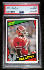 1984 Gerald Riggs #218 Topps PSA 10 Atlanta Falcons
