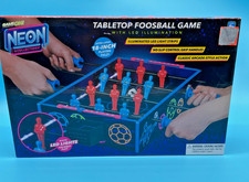 Game On Neon Tabletop Foosball Game With LED Illumination Factory Sealed