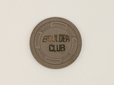 Boulder Club Casino (Downtown LV) $5 Chip 1940s Era, Used, VG/Ex Condition