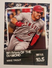 2020 Topps - Warriors of the Diamond #WOD-19 Mike Trout SN/299