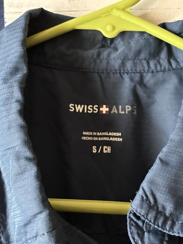 Camisa Swiss Alps Para Hombre Talla Pequeña Ligera Transpirable Manga Larga Secado Rápido (S) Foto 2 de 2