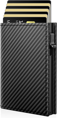 RFID Wallet for Men with Smart Pop up Card Holder, Trifold Slim Minimalist Front