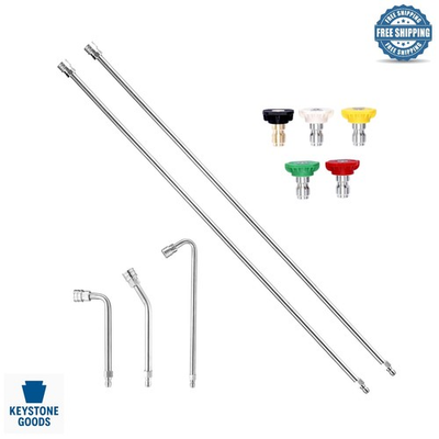 #ad 120quot; Stainless Steel Pressure Washer Extension Wand Kit Fits 4000 PSI with ... $88.99