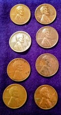 Rare Keys And Reds Lincoln Wheat Cent Penny Set