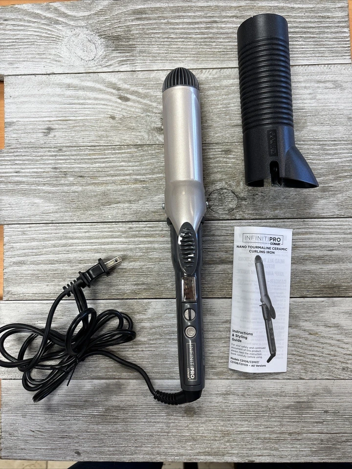 InfinitiPro by Conair Tourmaline Ceramic  Curling Iron 1 1/2-Inch ~Pre-Owned - Image 4 of 4