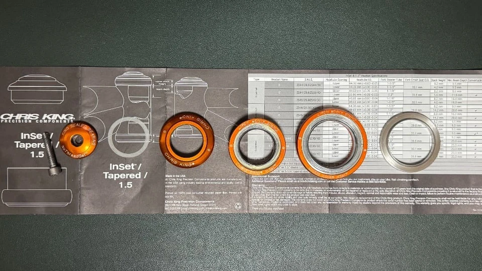 CHRIS KING Inset Tapered 1.5 Mango - Image 2 of 4