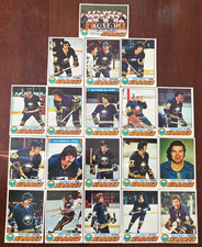 1977. Topps  Buffalo Sabres Team   Complete team set   19 cards.   MINT !!