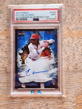 2024 Finest Elly De La Cruz Rookie Autograph-Blue Refractor #FAED PSA9, #73/99