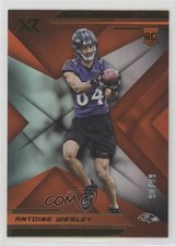 2019 Panini XR Rookies Orange 90/99 Antoine Wesley #166 0c2