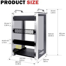 Compact 10" Server Rack for Network Equipment