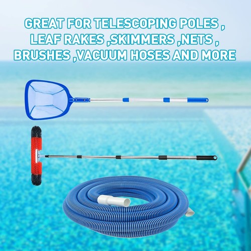 Adjustable Pool Pole Hanger/Hook, 2 Pcs Aluminum Pool Fence Hook, Double Pool... - Picture 6 of 6