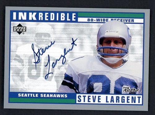 Steve Largent #SL 1999 Upper Deck Retro Inkredible card