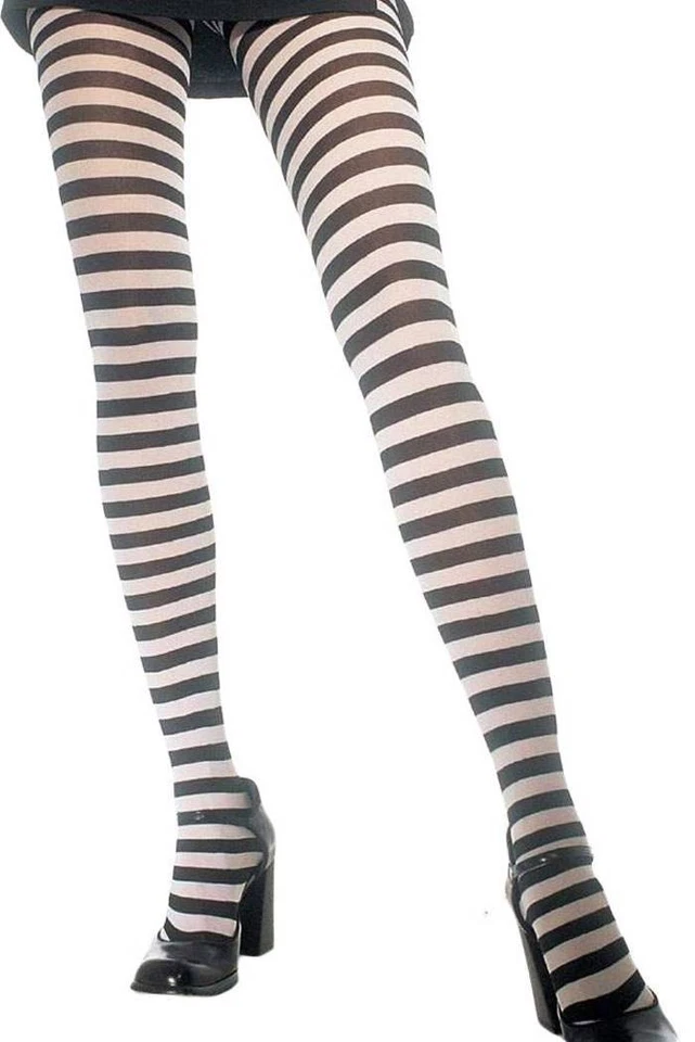 Blickdichte trendy Ringel-Strumpfhose in diversen Farben - Bild 1 von 1