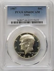 1967 Kennedy Half Dollar SMS PCGS SP66DCAM
