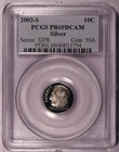 2002-S "Roosevelt" One-Dime SILVER Proof, Slight Hazing, PCGS PR69DCAM