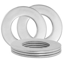 1-3/8" Stainless Steel Flat Washers - 2-3/4" Outside Diameter, 304 18-8