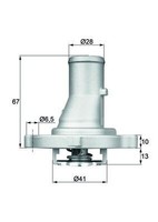 Mahle Thermostat, KüHlmittel TI 68 87D FüR Autobianchi Passend FüR Fiat