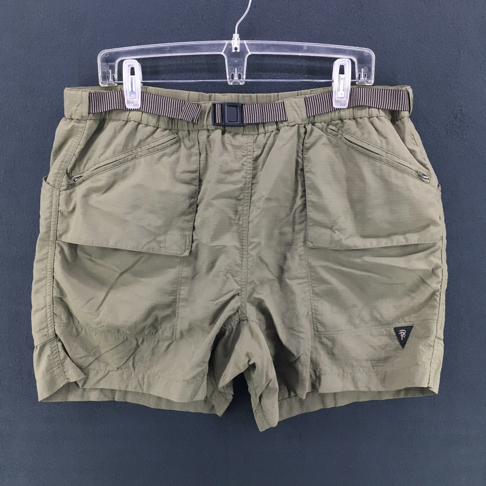 Rail Riders 6” Ripstop Utility Lightweight Hiking Green Belted Lined Medium