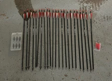 23 red white black Bow Carbon Arrows