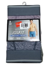 Hanes 3-Pack Comfort Flex Fit Tagless Mesh Boxer Briefs Men's Underwear S NWT