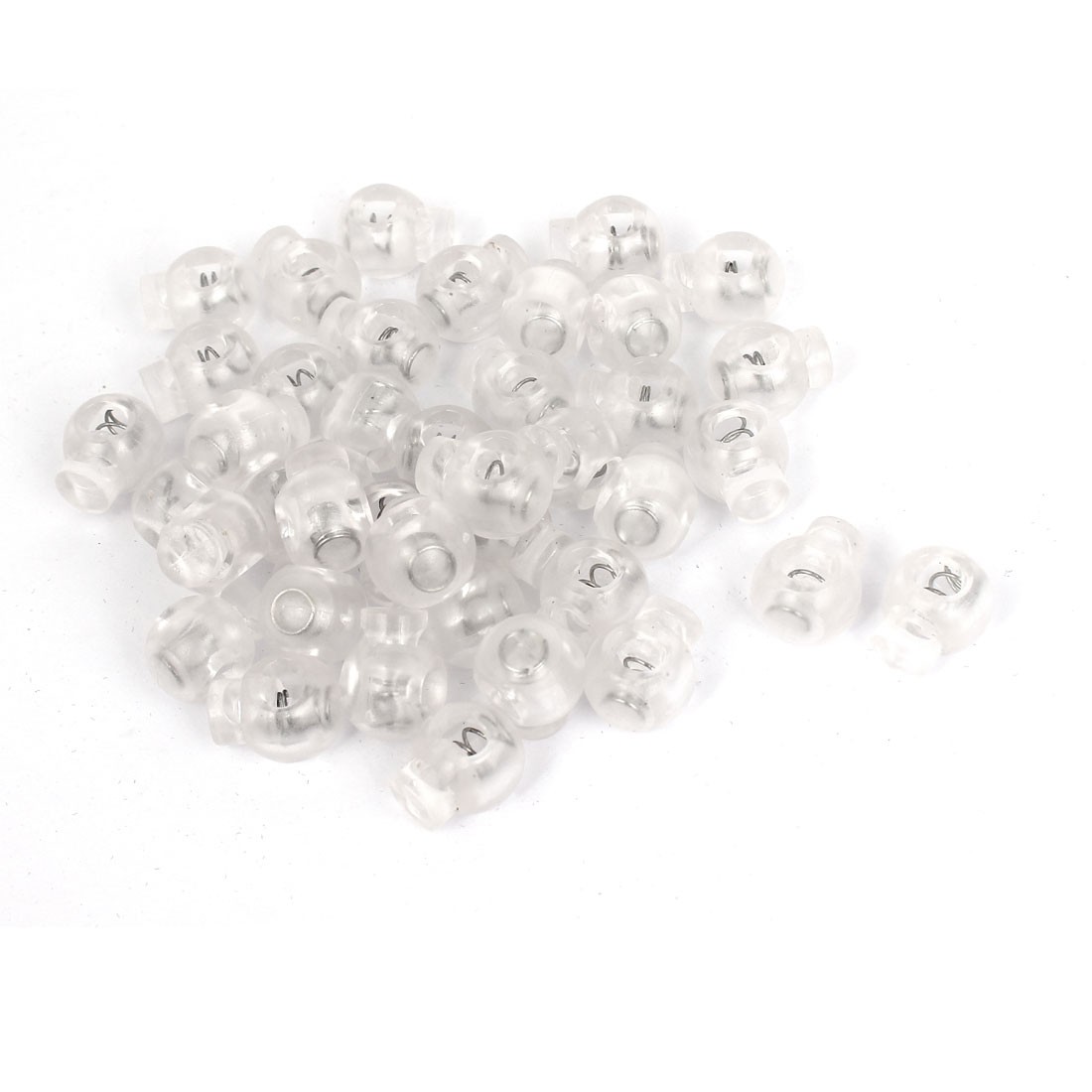 Zaino a foro singolo, con chiusura a molla, 60 A, colore: trasparente