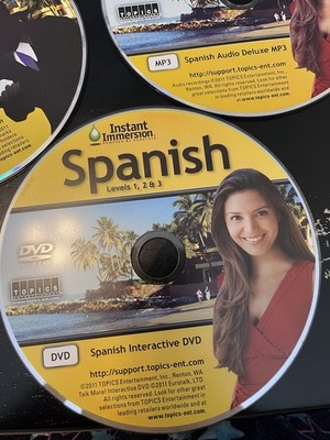 Instant Immersion By Eurotalk - Spanish (4 Discs) Software, MP3, CD ROM, DVD)