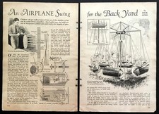 Pedal Powered Airplane Swing 1930 HowTo build PLANS