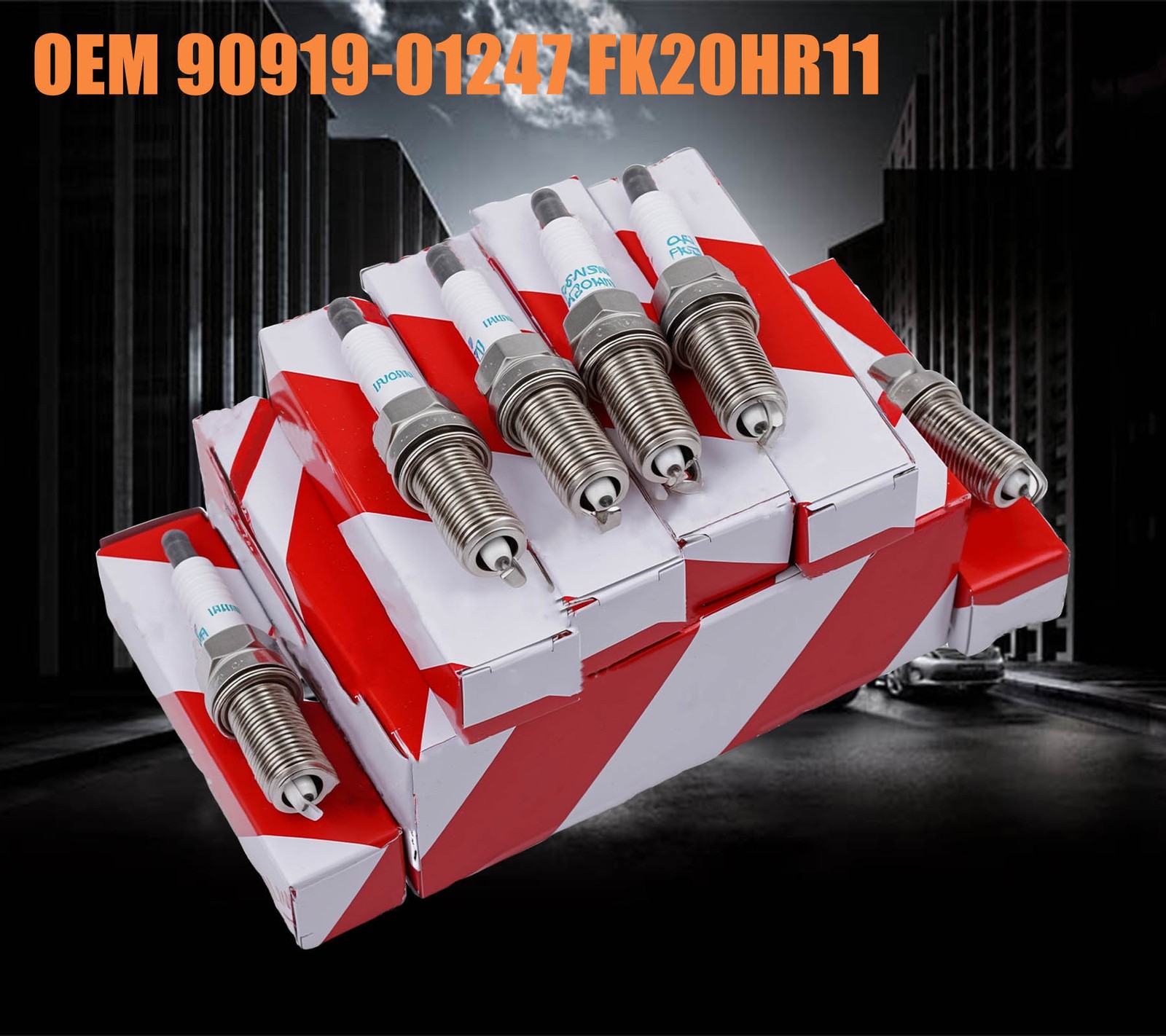 6PCS New Spark Plugs For Toyota Lexus Denso 90919-01247 FK20HR11 3426