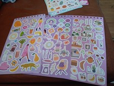 3X STICKERS FOR SCRAPBOOKING/JOURNALS 24x14 CM ST401 MIX