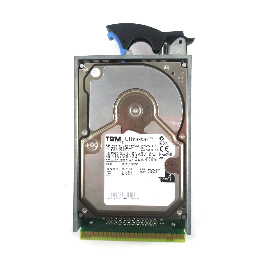 36.7GB SCSI 3.5"" 10K RPM 80-PIN HDD - 00P1519 / 07N3832