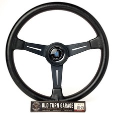 Nardi Classic Steering Wheel 365mm Black Leather Red Cross Stitch Restored Jdm