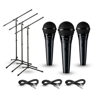 Shure PGA58 3Pack Mic and Stand Kit