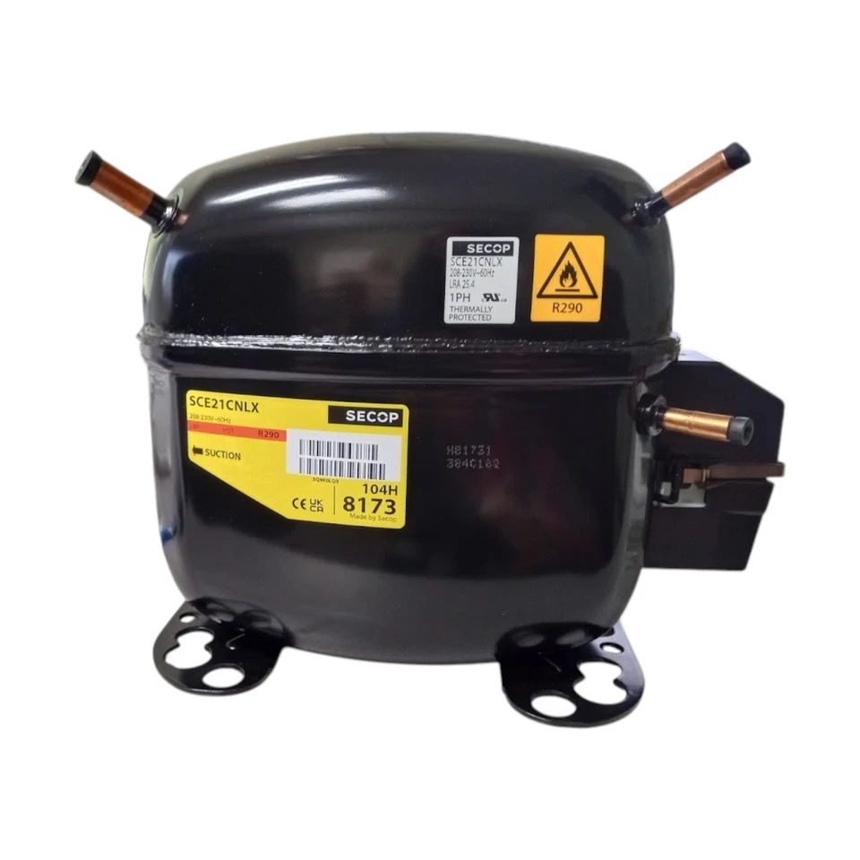 Secop SCE21CNLX-230 R290 Refrigeration Compressor 3431 BTU LBP 230V 60 Hz - Image 2 of 4