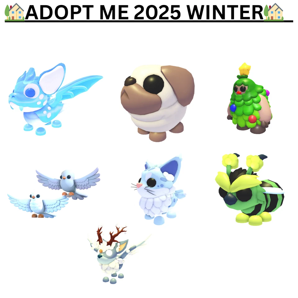 ❄️🏡 Roblox Adopt Me Winter Pets / Neons, Fly Ride🏡❄️
