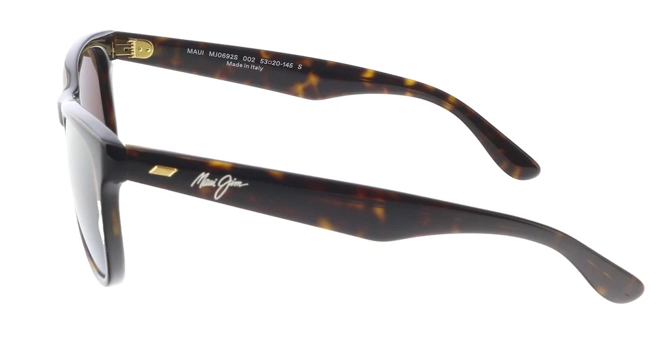 Gafas de sol Maui Jim MJ0692S-002 brillantes oscuras habaneras cuadradas acetato bronce Foto 3 de 4