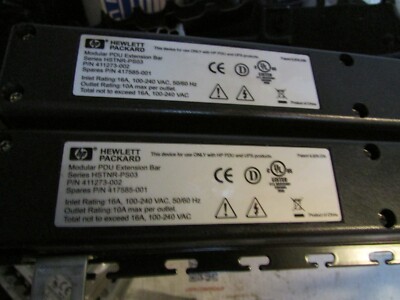 HP Dual Modular PDU Extension Bar 411273-002 HSTNR-PS03 16A 100-240VAC 50/60Hz F